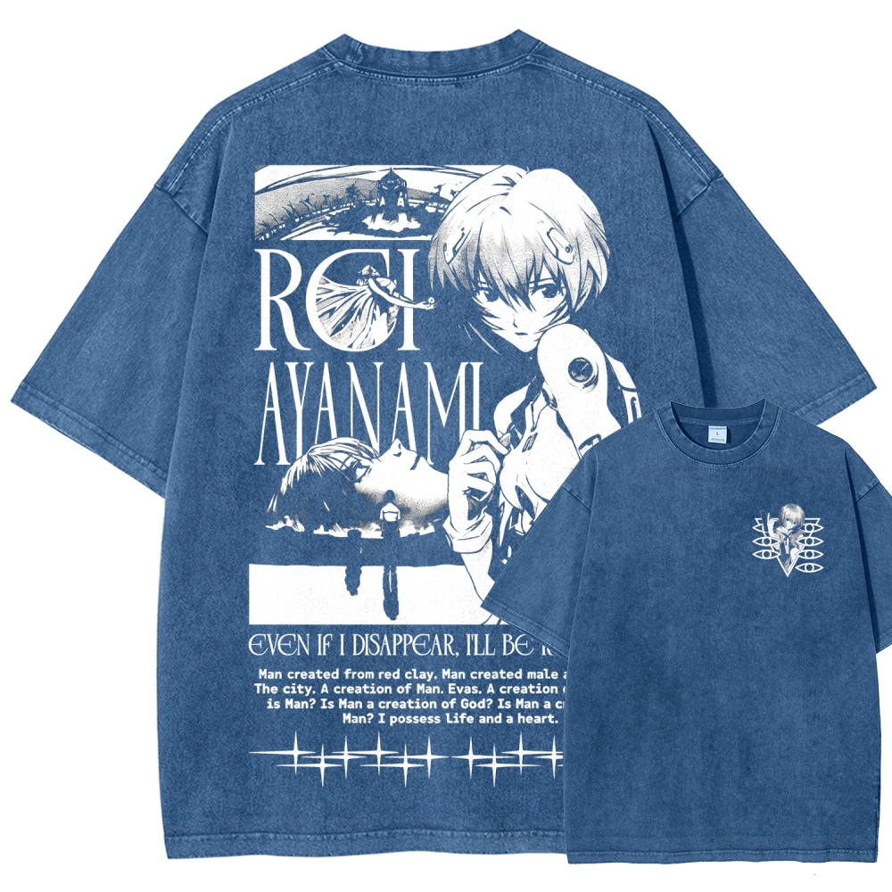 Neon Genesis Evangelion Unisex Fit Washed T-Shirt 2605007972