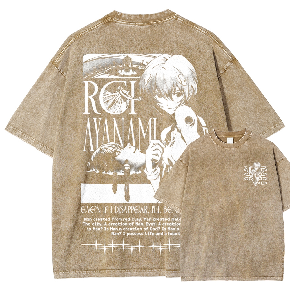 Neon Genesis Evangelion Unisex Fit Washed T-Shirt 2605007972