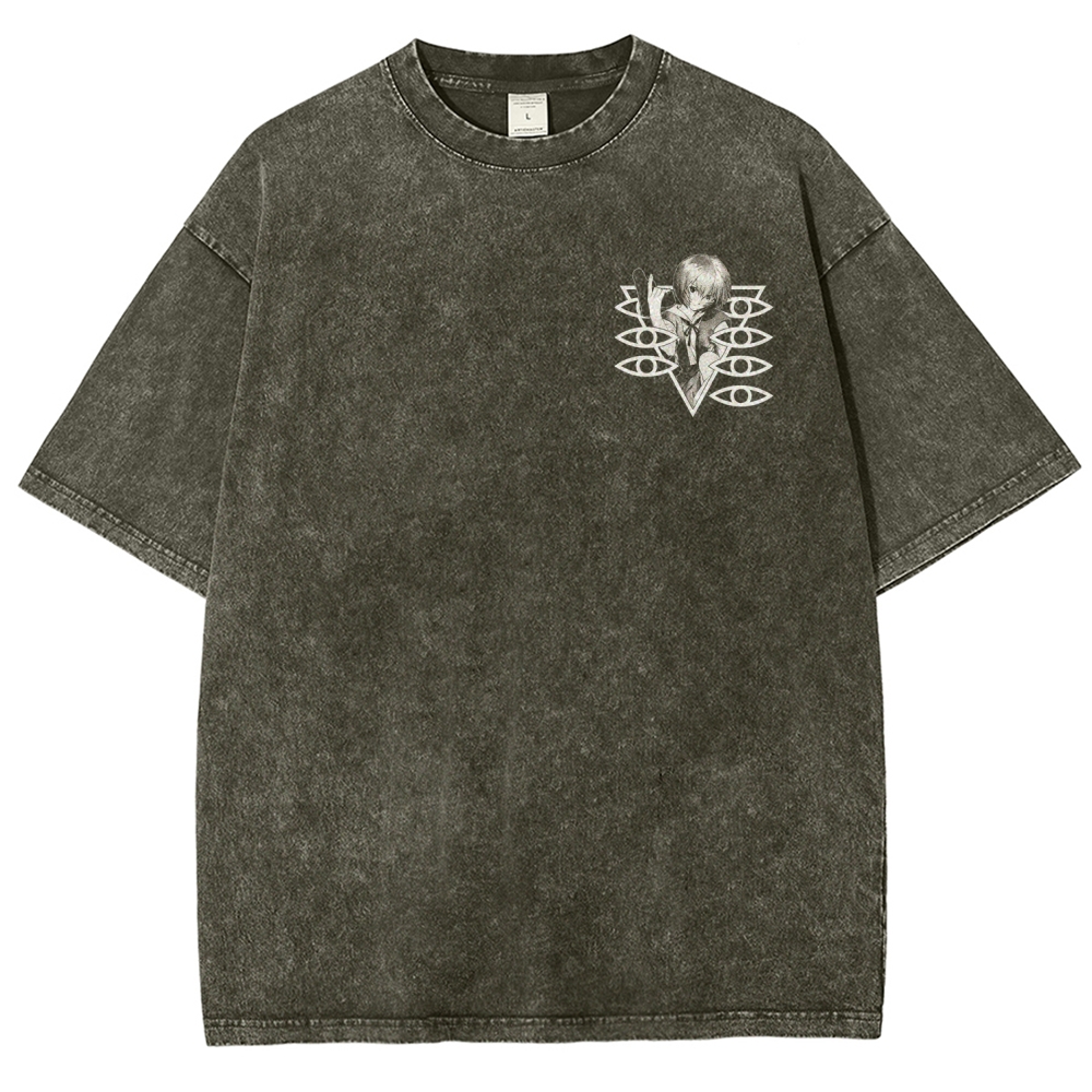 Neon Genesis Evangelion Unisex Fit Washed T-Shirt 2605007972