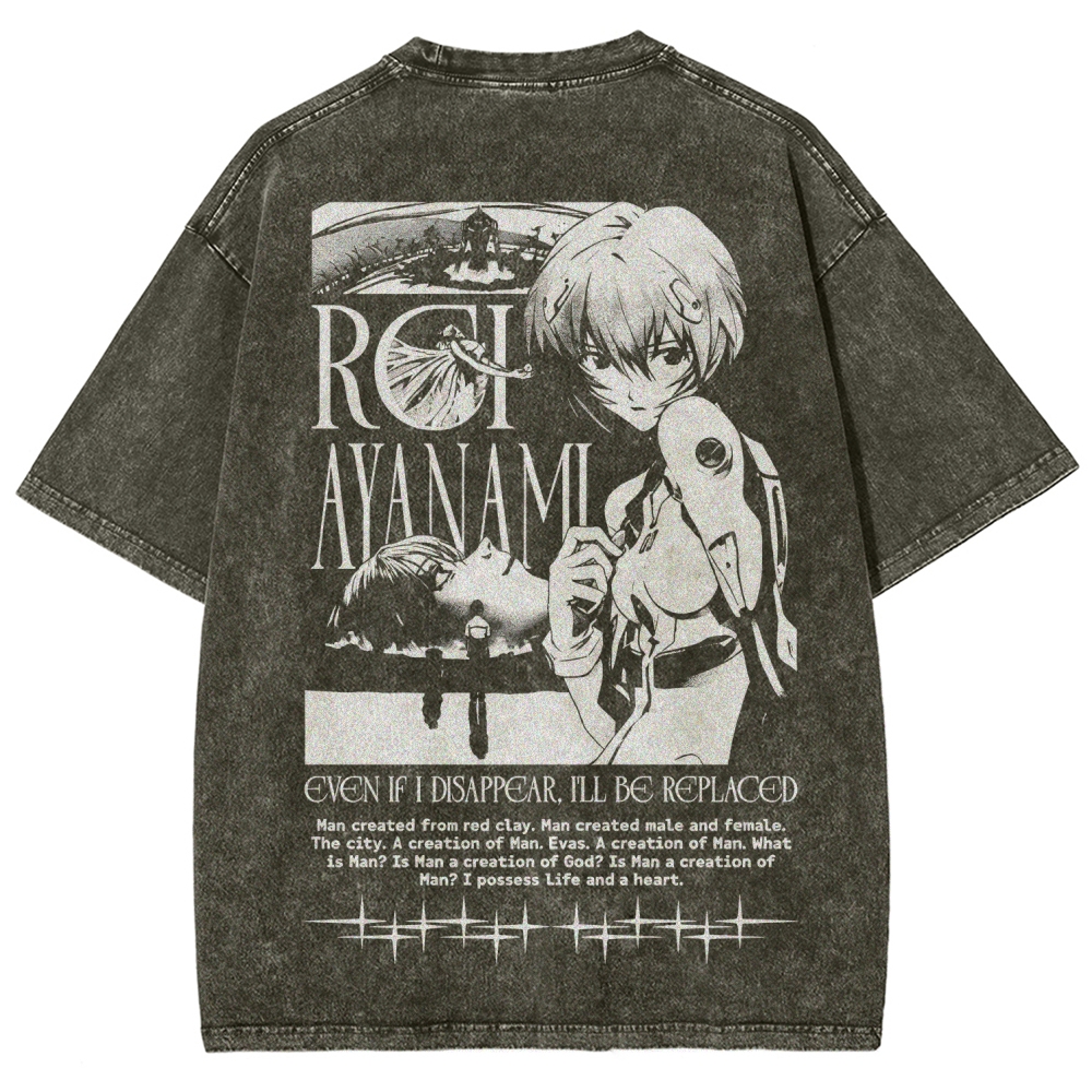 Neon Genesis Evangelion Unisex Fit Washed T-Shirt 2605007972