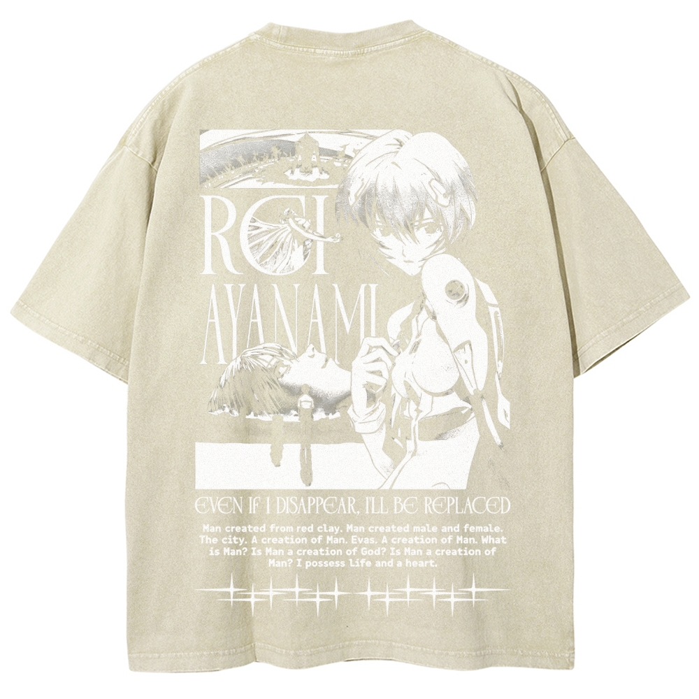 Neon Genesis Evangelion Unisex Fit Washed T-Shirt 2605007972