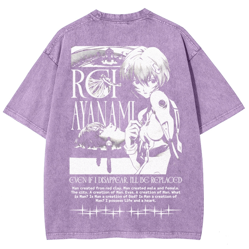 Neon Genesis Evangelion Unisex Fit Washed T-Shirt 2605007972