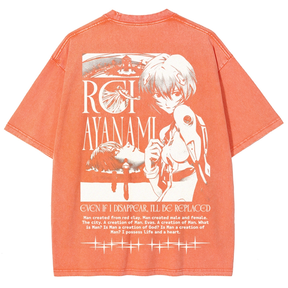 Neon Genesis Evangelion Unisex Fit Washed T-Shirt 2605007972