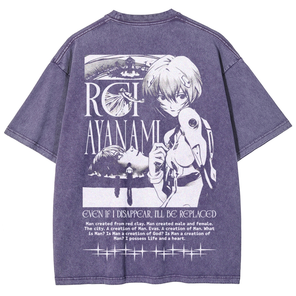 Neon Genesis Evangelion Unisex Fit Washed T-Shirt 2605007972
