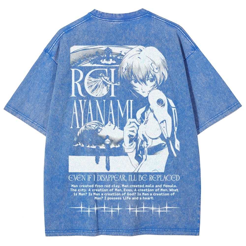 Neon Genesis Evangelion Unisex Fit Washed T-Shirt 2605007972