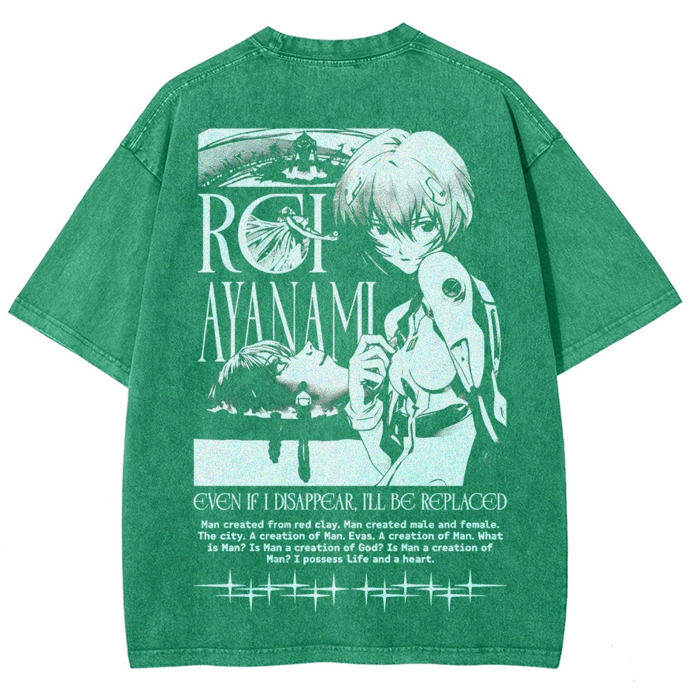 Neon Genesis Evangelion Unisex Fit Washed T-Shirt 2605007972