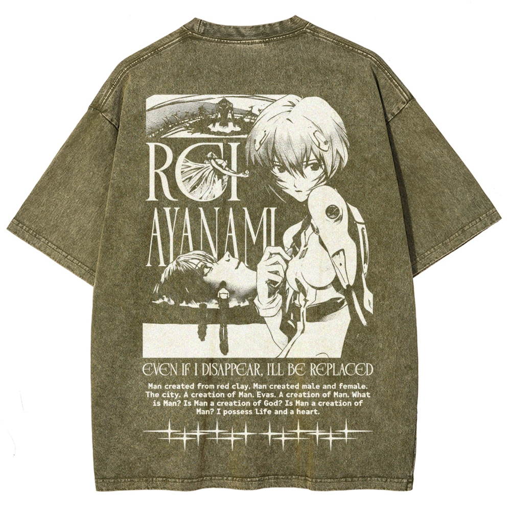 Neon Genesis Evangelion Unisex Fit Washed T-Shirt 2605007972