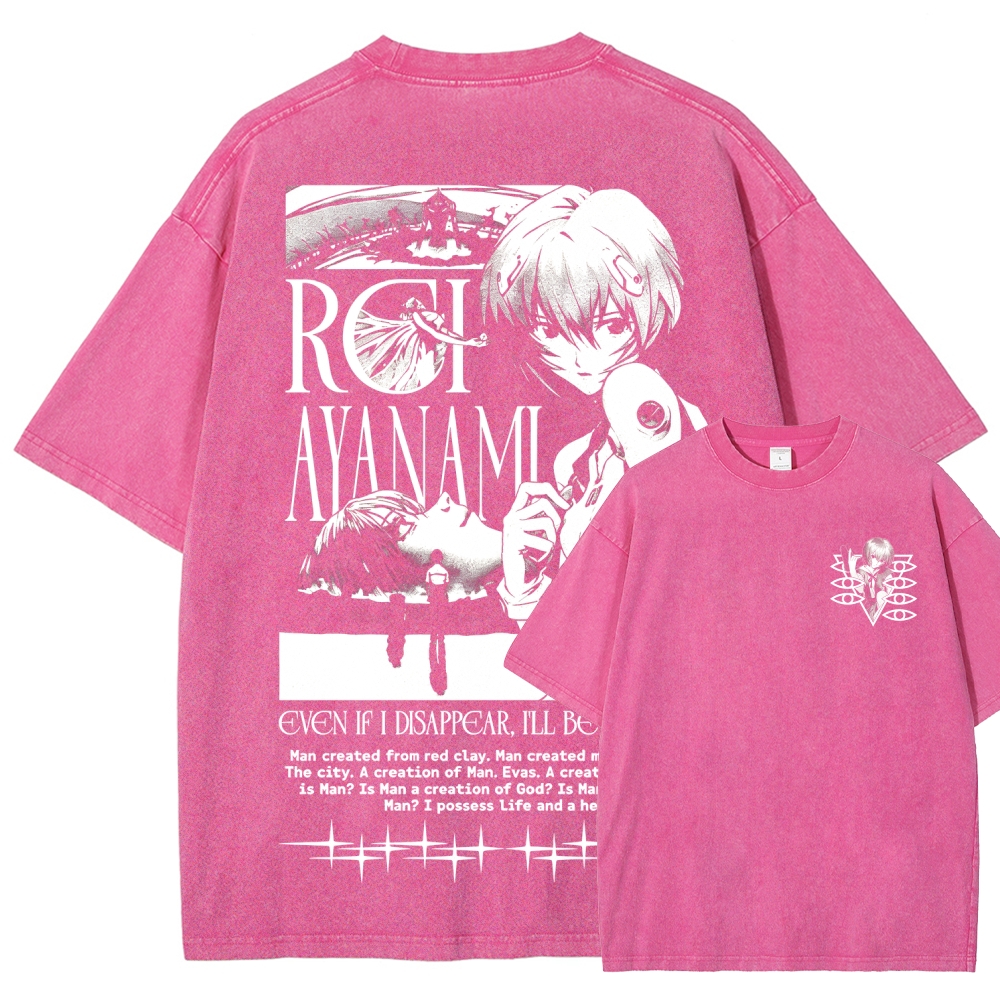 Neon Genesis Evangelion Unisex Fit Washed T-Shirt 2605007972