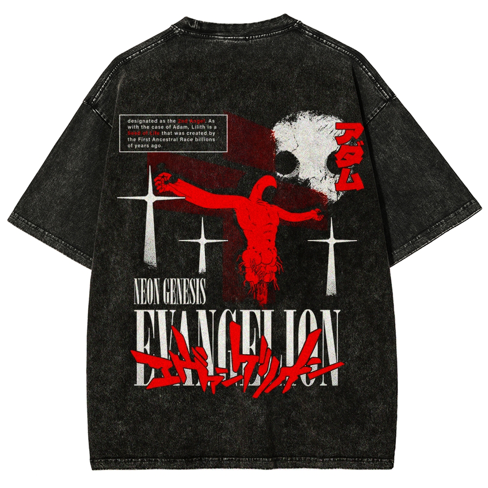 Neon Genesis Evangelion Unisex Fit Washed T-Shirt 2605007977