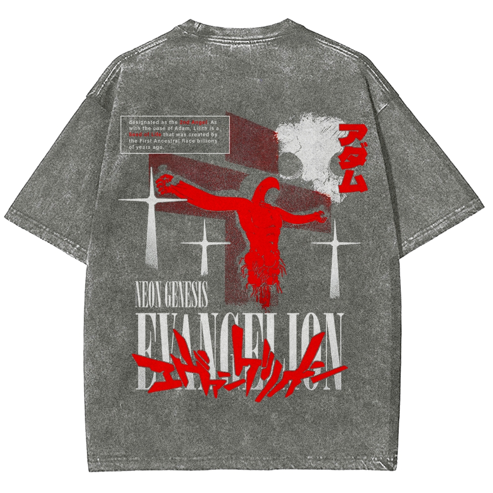 Neon Genesis Evangelion Unisex Fit Washed T-Shirt 2605007977