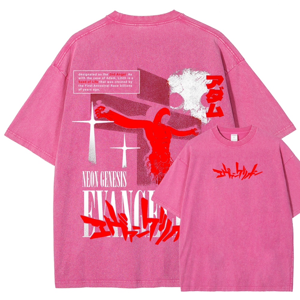 Neon Genesis Evangelion Unisex Fit Washed T-Shirt 2605007977