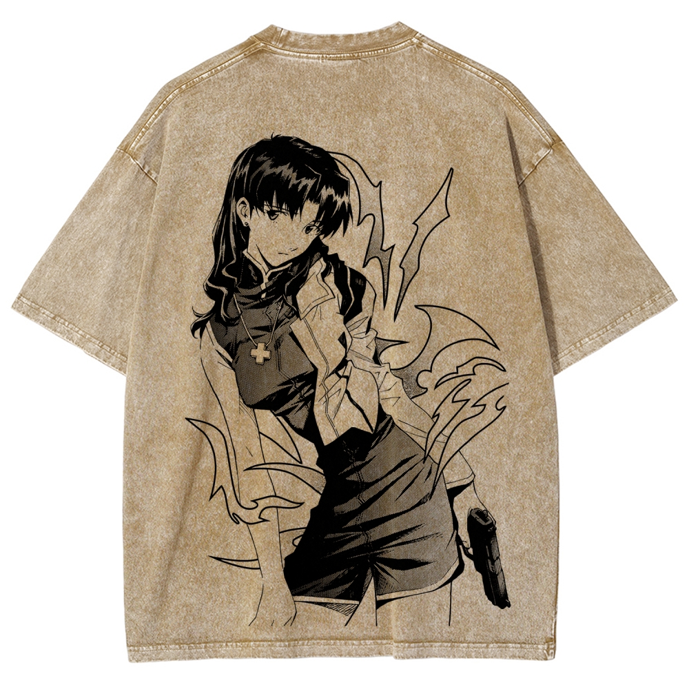 Neon Genesis Evangelion Unisex Fit Washed T-Shirt 2605007981