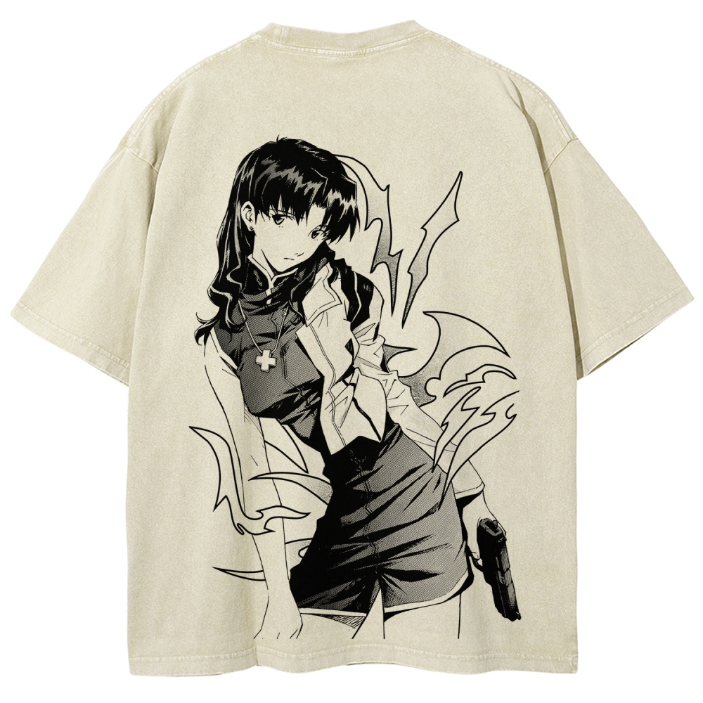 Neon Genesis Evangelion Unisex Fit Washed T-Shirt 2605007981