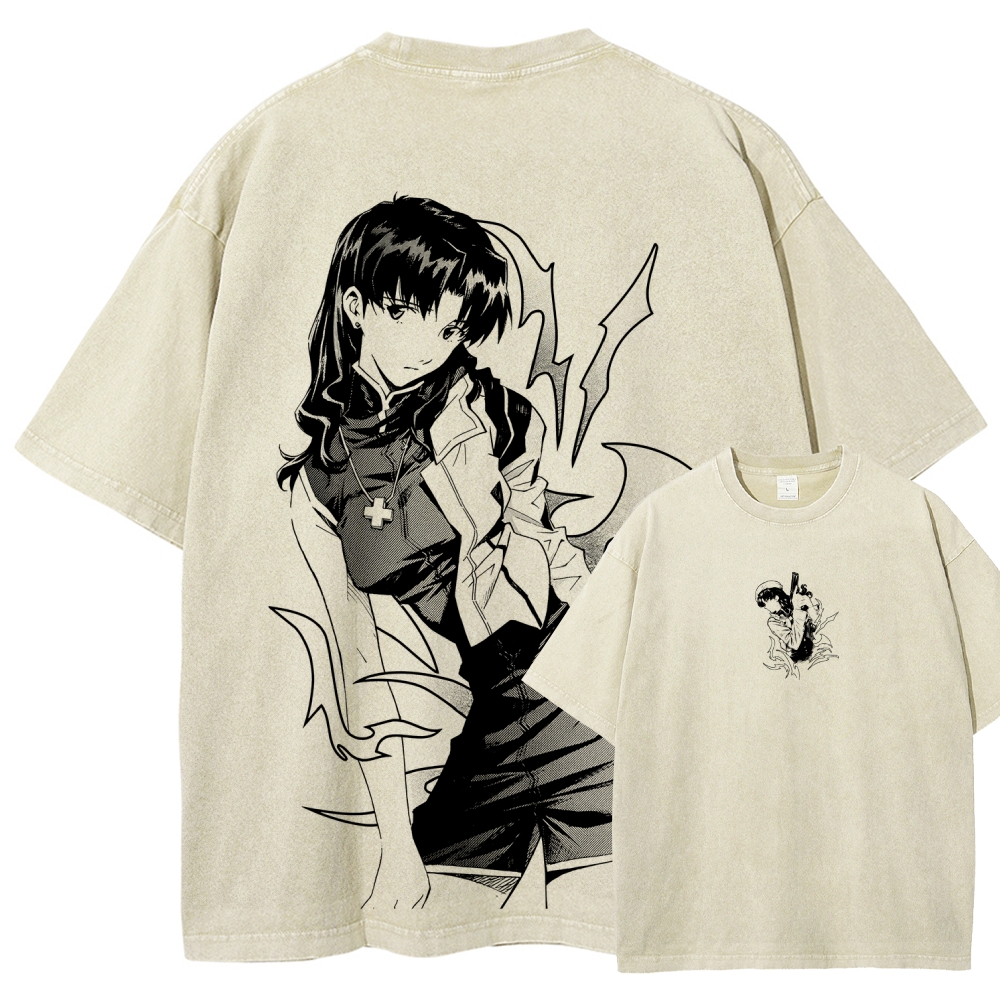 Neon Genesis Evangelion Unisex Fit Washed T-Shirt 2605007981