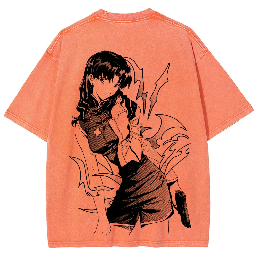 Neon Genesis Evangelion Unisex Fit Washed T-Shirt 2605007981