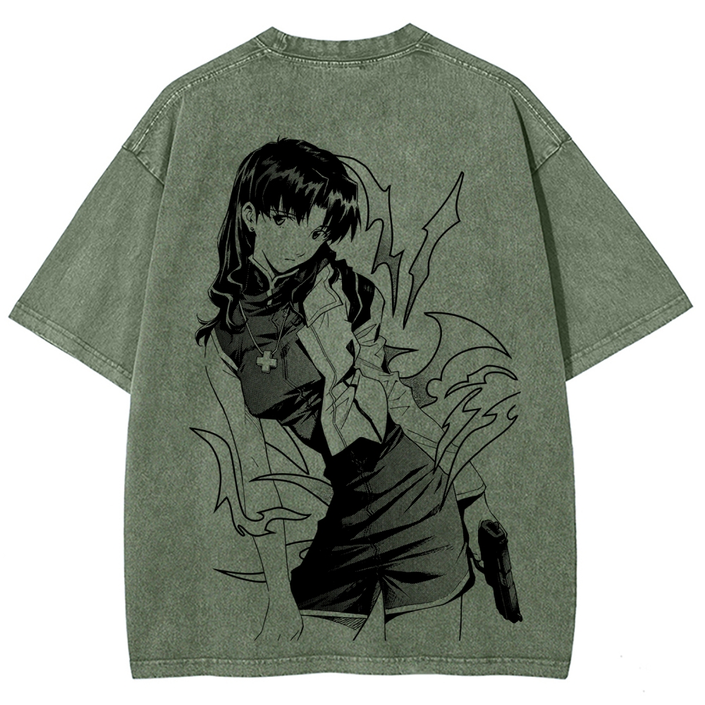 Neon Genesis Evangelion Unisex Fit Washed T-Shirt 2605007981