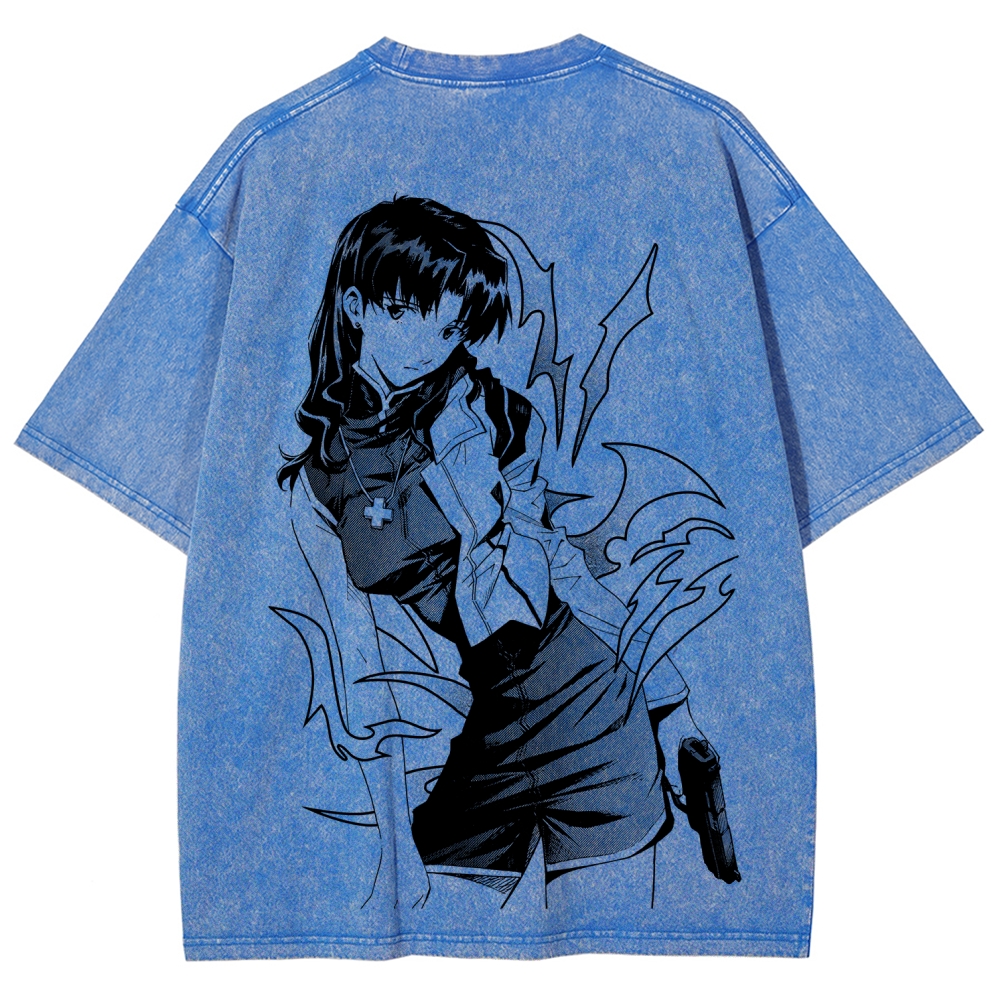 Neon Genesis Evangelion Unisex Fit Washed T-Shirt 2605007981