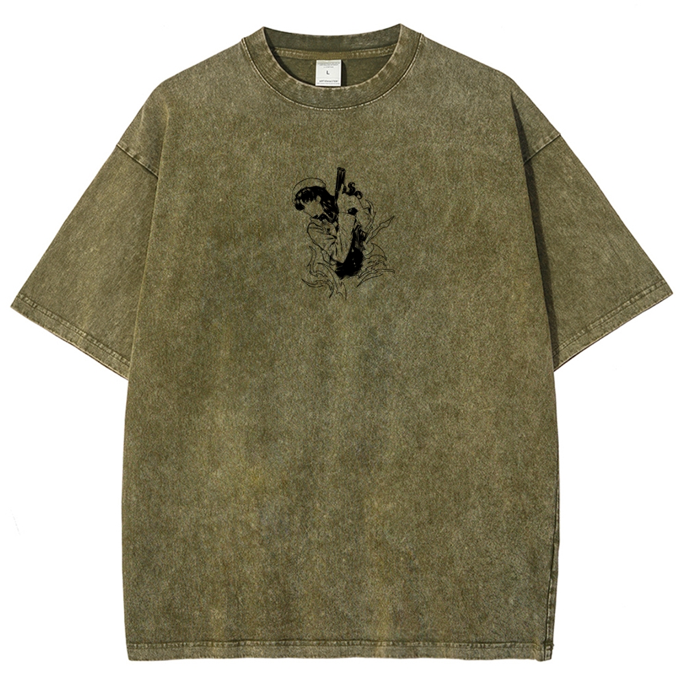 Neon Genesis Evangelion Unisex Fit Washed T-Shirt 2605007981