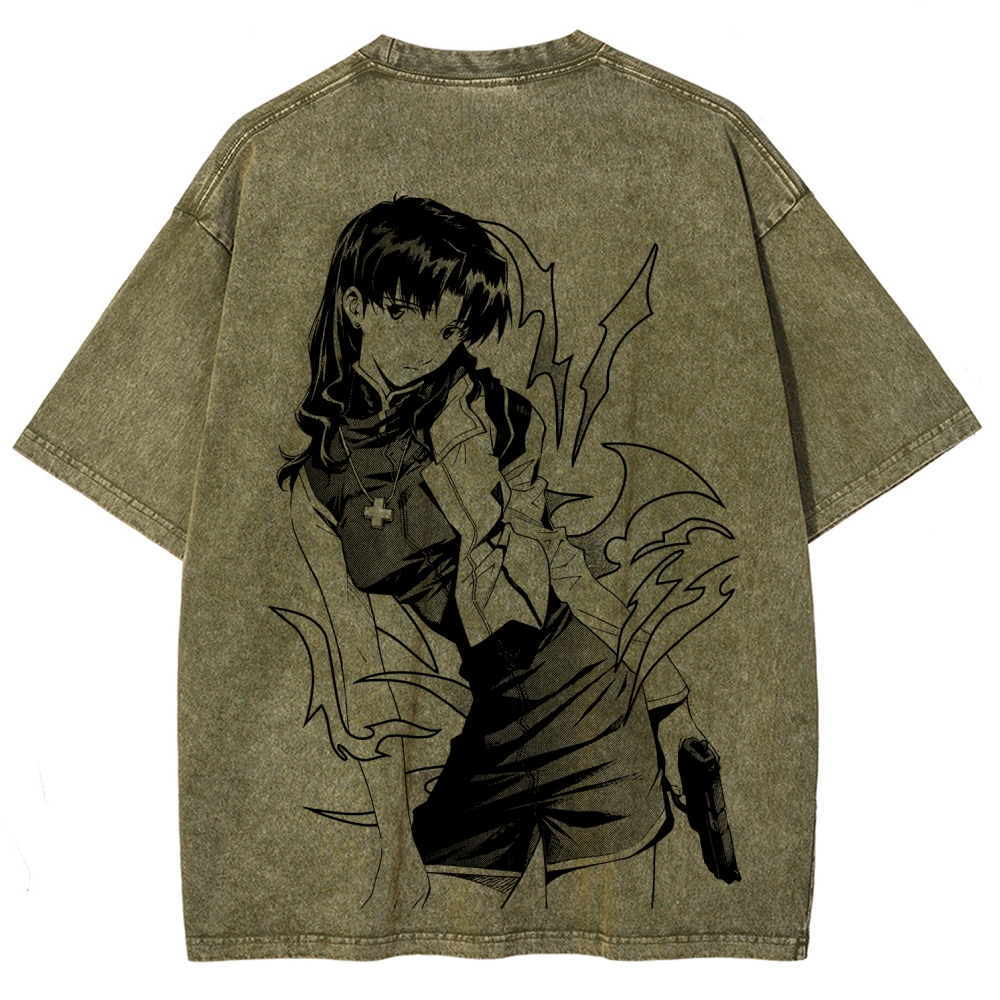 Neon Genesis Evangelion Unisex Fit Washed T-Shirt 2605007981