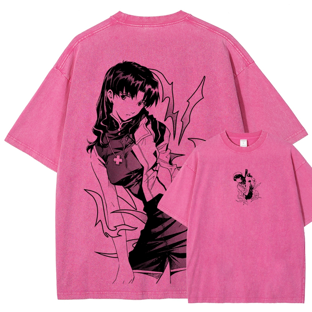 Neon Genesis Evangelion Unisex Fit Washed T-Shirt 2605007981