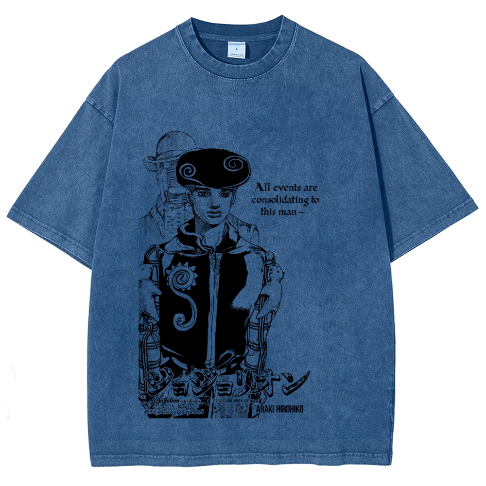 Jojo's Bizarre Adventure Washed T-Shirt 2605009628