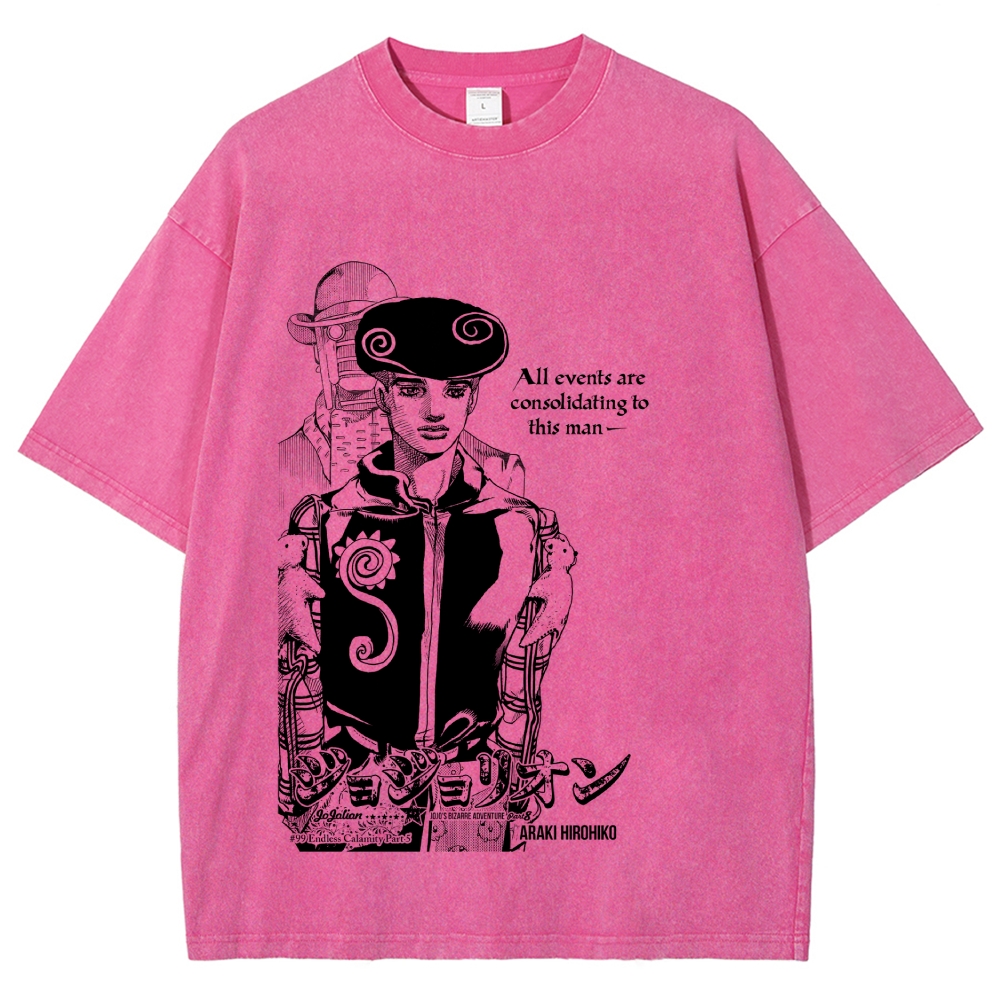 Jojo's Bizarre Adventure Washed T-Shirt 2605009628