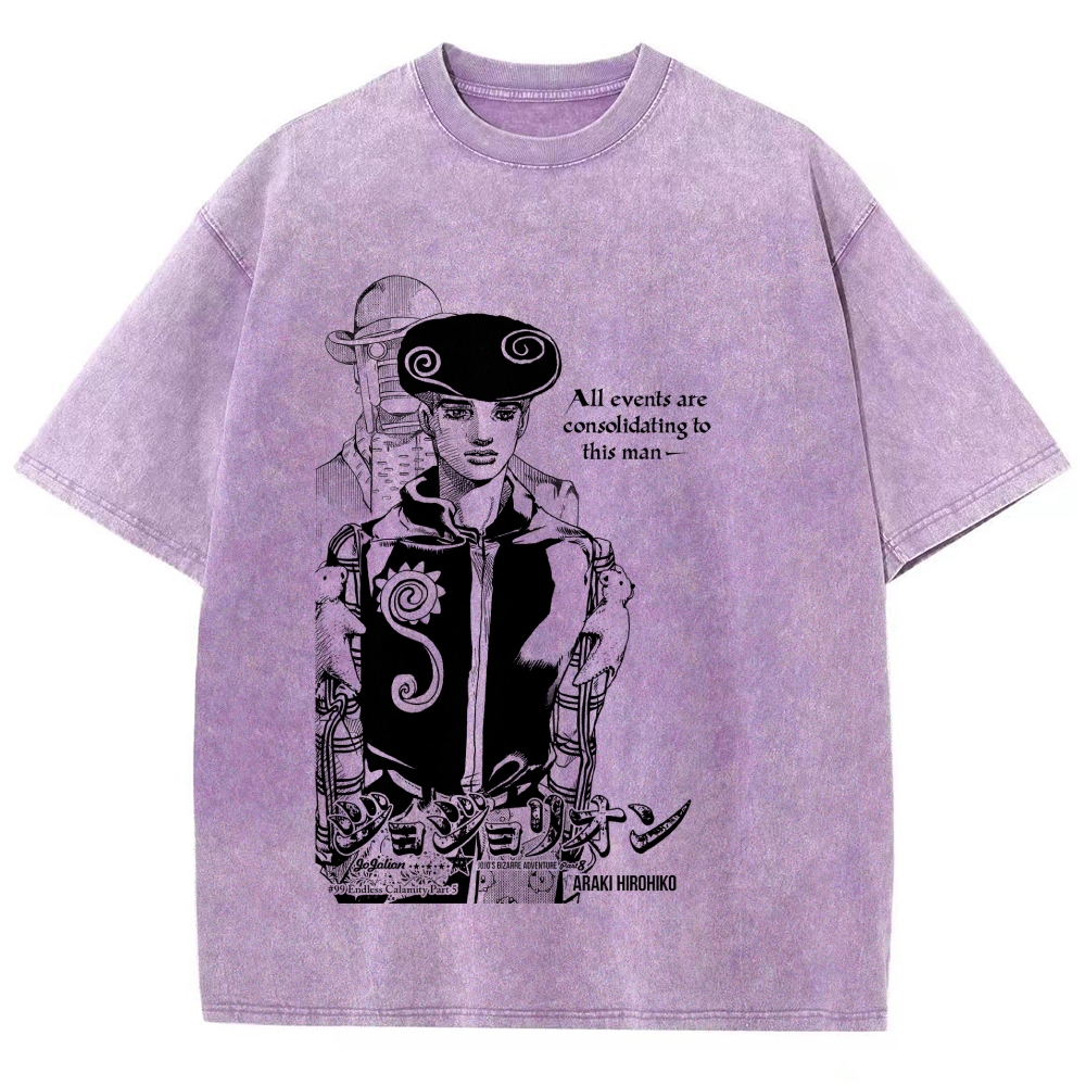Jojo's Bizarre Adventure Washed T-Shirt 2605009628
