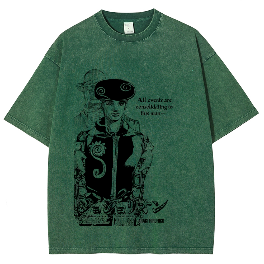 Jojo's Bizarre Adventure Washed T-Shirt 2605009628