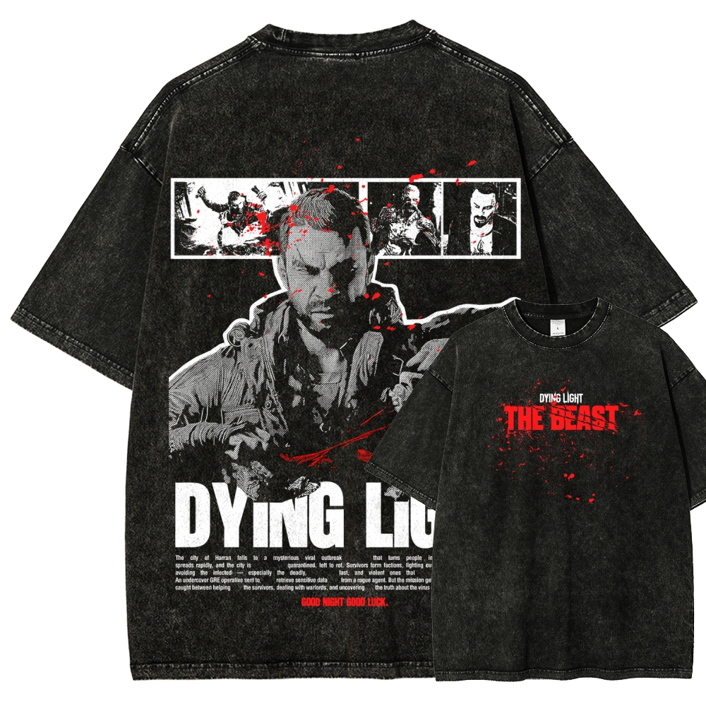 Dying Light Unisex Fit Washed T-Shirt 2605013131