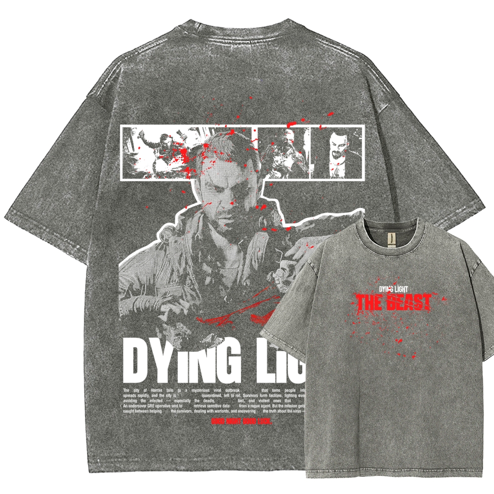 Dying Light Unisex Fit Washed T-Shirt 2605013131