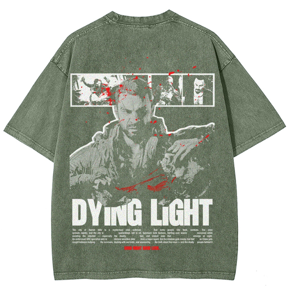 Dying Light Unisex Fit Washed T-Shirt 2605013131
