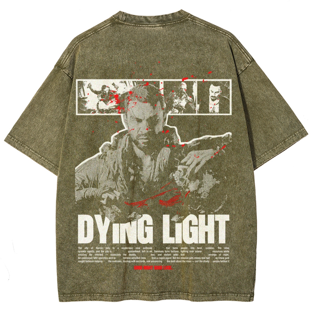 Dying Light Unisex Fit Washed T-Shirt 2605013131