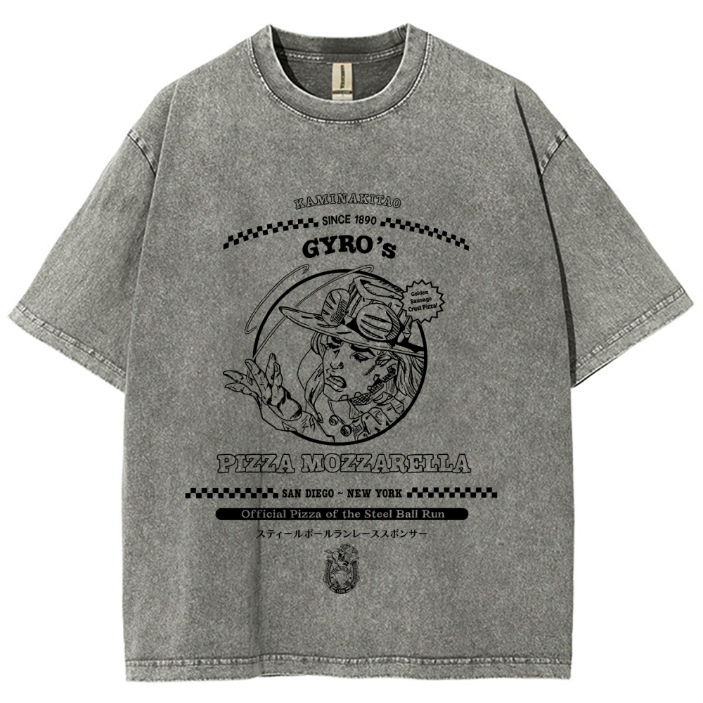 Jojo's Bizarre Adventure Unisex Fit Washed T-Shirt 2605015049