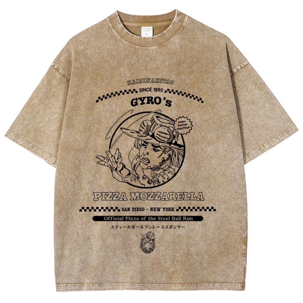 Jojo's Bizarre Adventure Unisex Fit Washed T-Shirt 2605015049