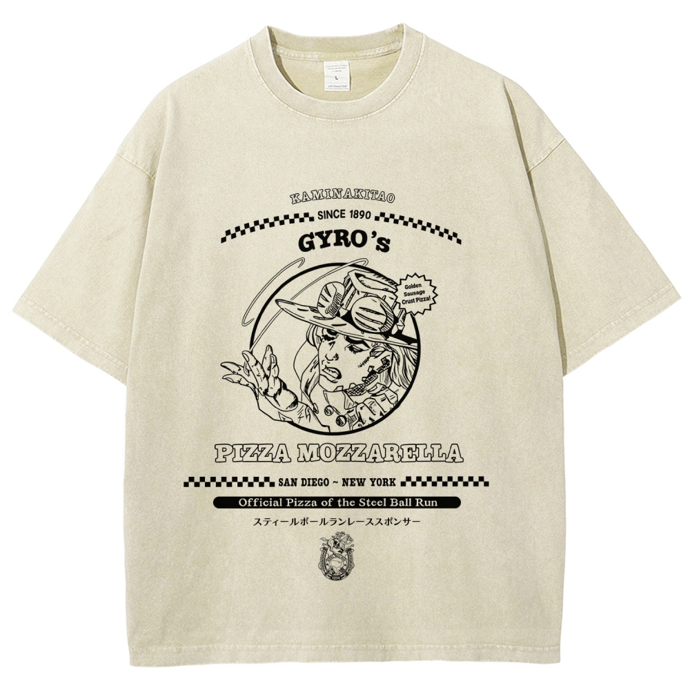 Jojo's Bizarre Adventure Unisex Fit Washed T-Shirt 2605015049