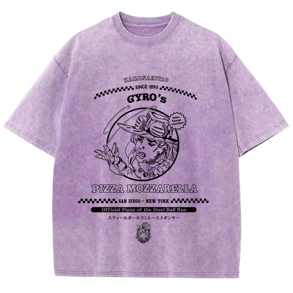 Jojo's Bizarre Adventure Unisex Fit Washed T-Shirt 2605015049