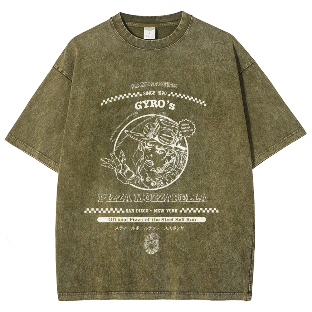 Jojo's Bizarre Adventure Unisex Fit Washed T-Shirt 2605015049