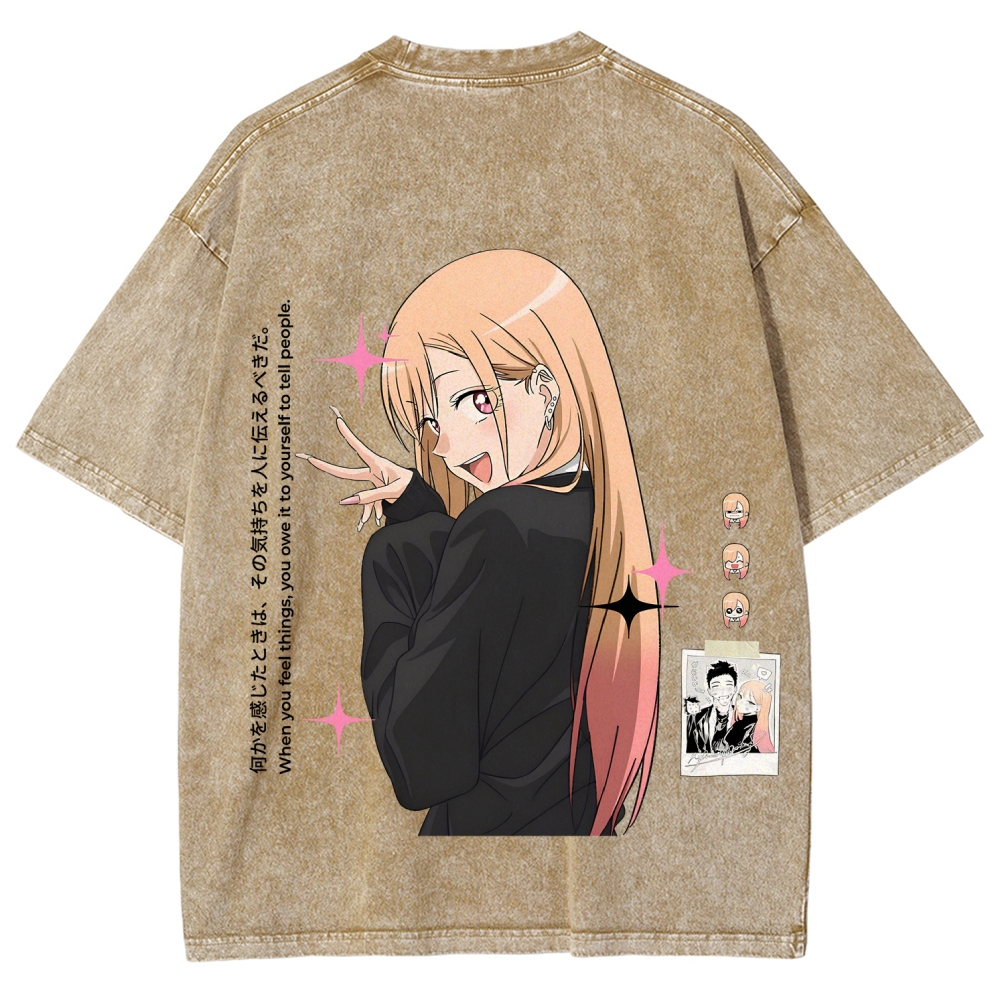 My Dress-Up Darling Marin Kitagawa Unisex Fit Washed T-Shirt 2605015559
