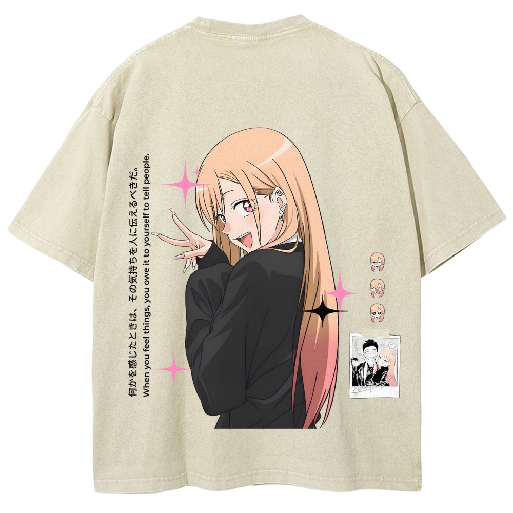 My Dress-Up Darling Marin Kitagawa Unisex Fit Washed T-Shirt 2605015559
