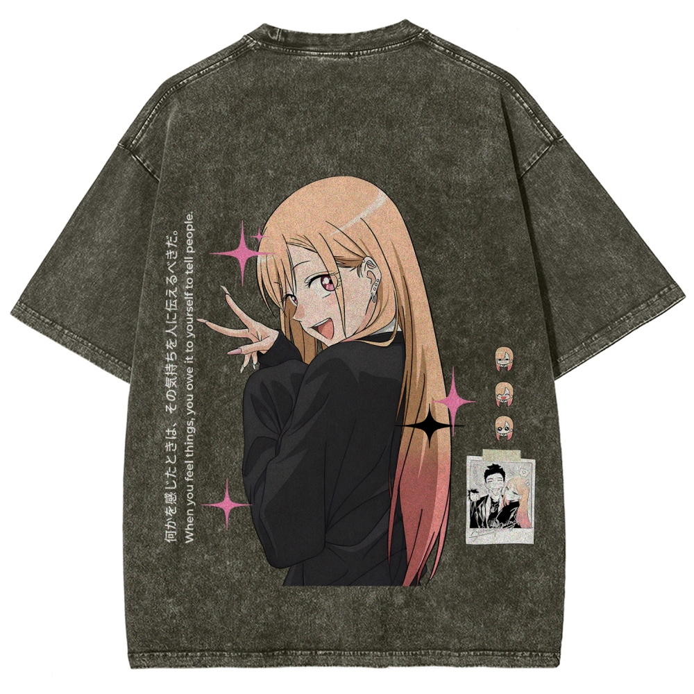 My Dress-Up Darling Marin Kitagawa Unisex Fit Washed T-Shirt 2605015559