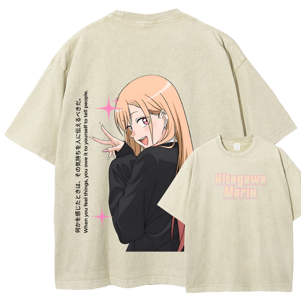 My Dress-Up Darling Marin Kitagawa Unisex Fit Washed T-Shirt 2605015559