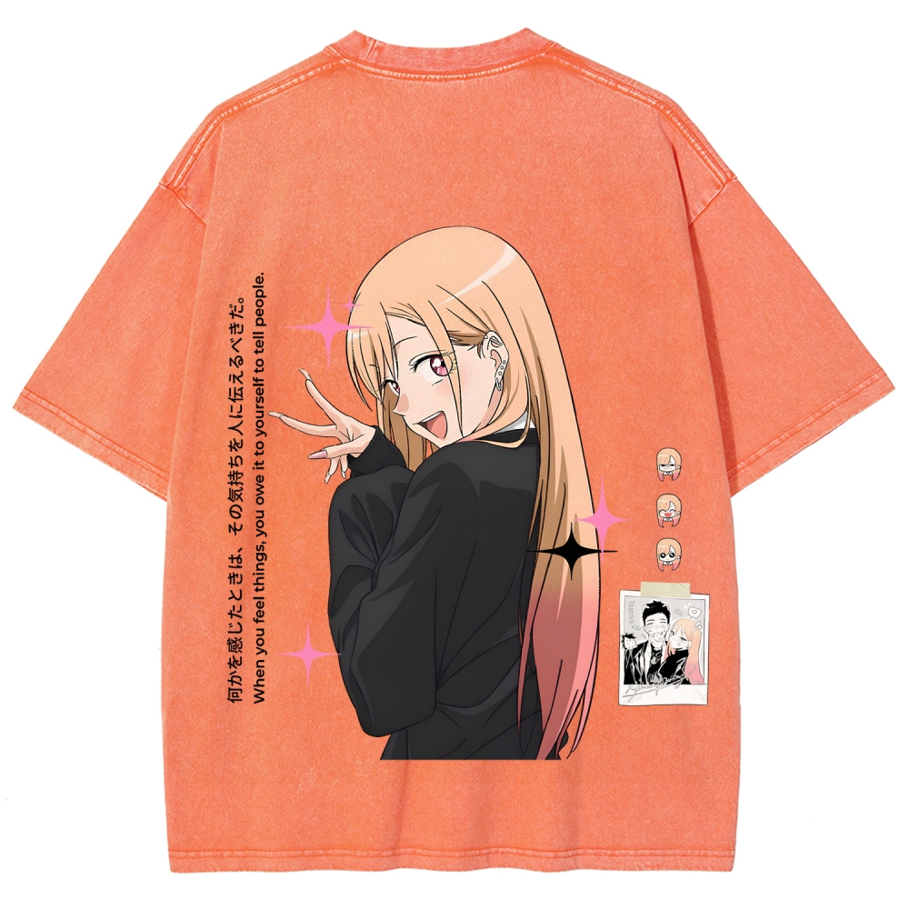 My Dress-Up Darling Marin Kitagawa Unisex Fit Washed T-Shirt 2605015559