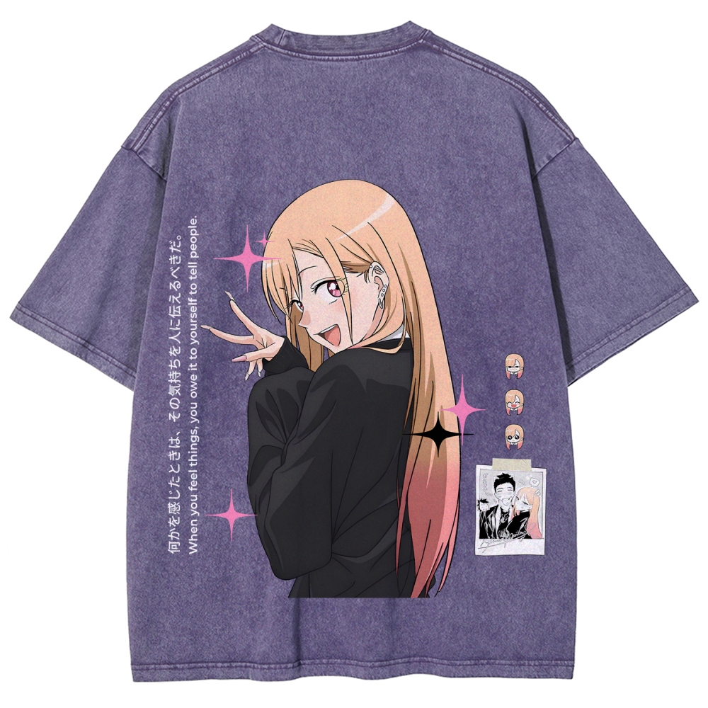 My Dress-Up Darling Marin Kitagawa Unisex Fit Washed T-Shirt 2605015559