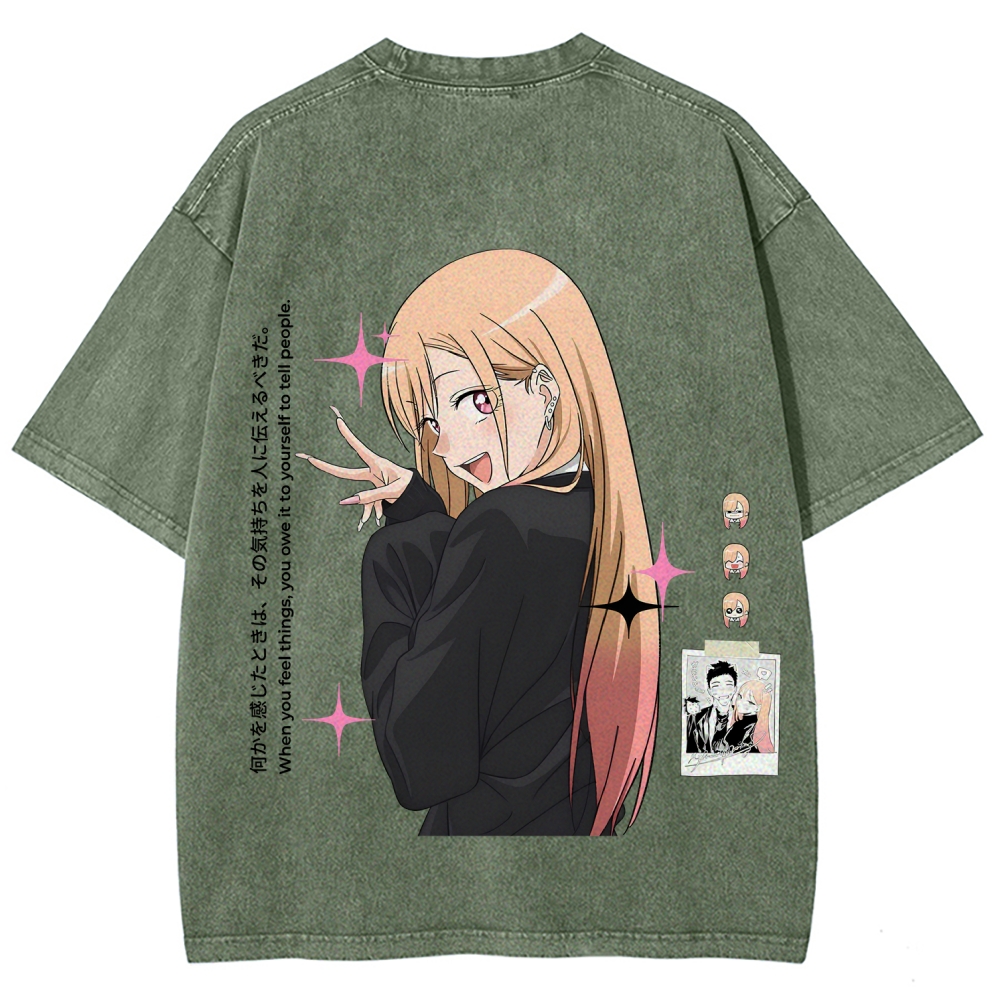 My Dress-Up Darling Marin Kitagawa Unisex Fit Washed T-Shirt 2605015559