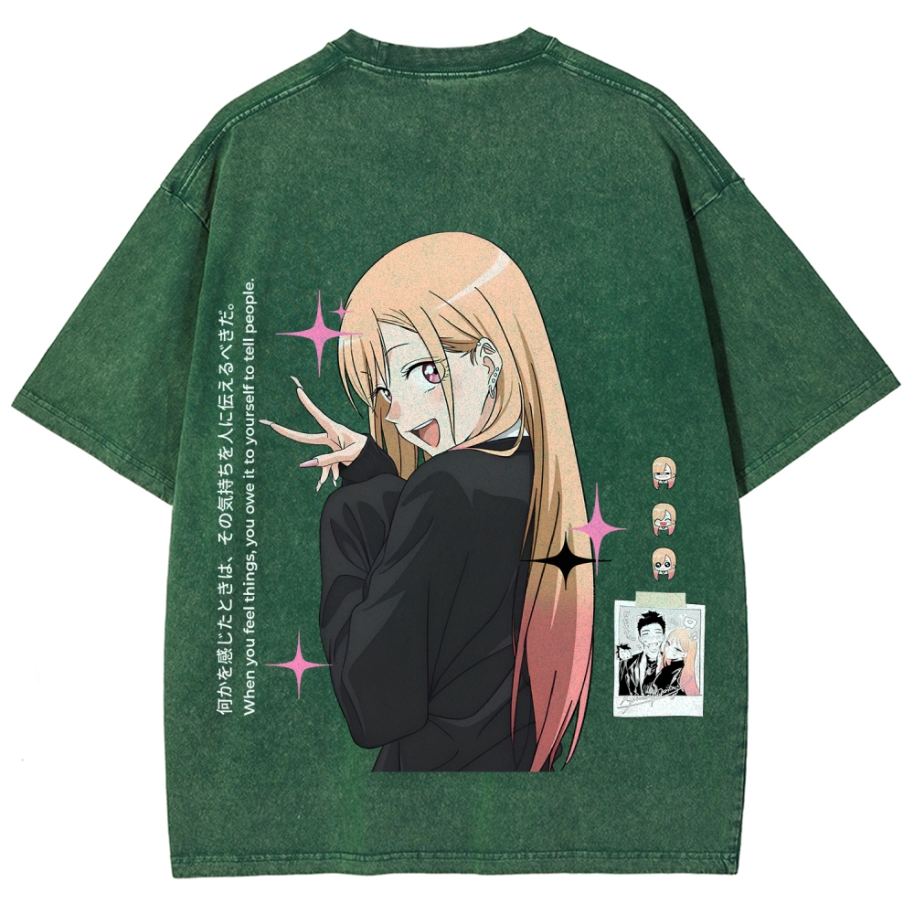 My Dress-Up Darling Marin Kitagawa Unisex Fit Washed T-Shirt 2605015559