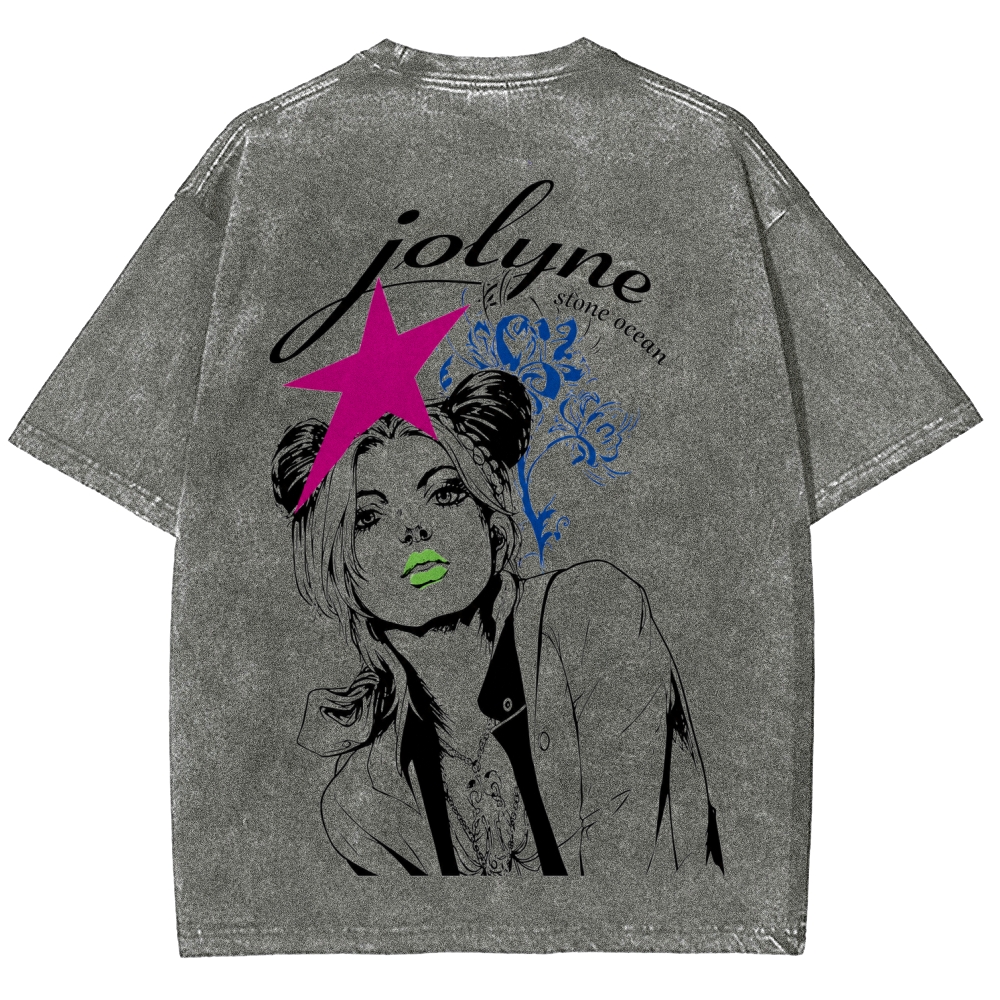 Jojo's Bizarre Adventure Unisex Fit Washed T-Shirt 2606005565