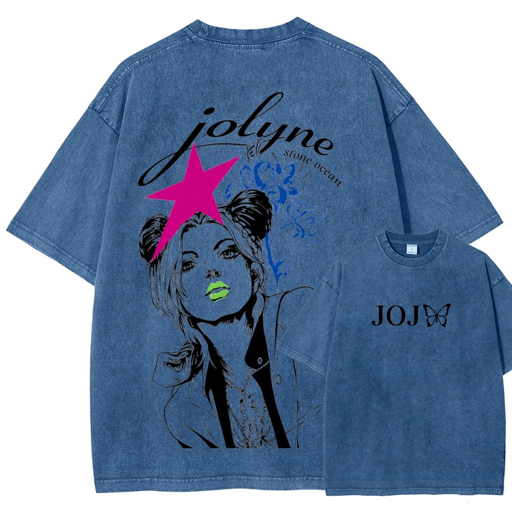 Jojo's Bizarre Adventure Unisex Fit Washed T-Shirt 2606005565
