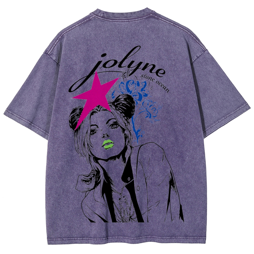 Jojo's Bizarre Adventure Unisex Fit Washed T-Shirt 2606005565