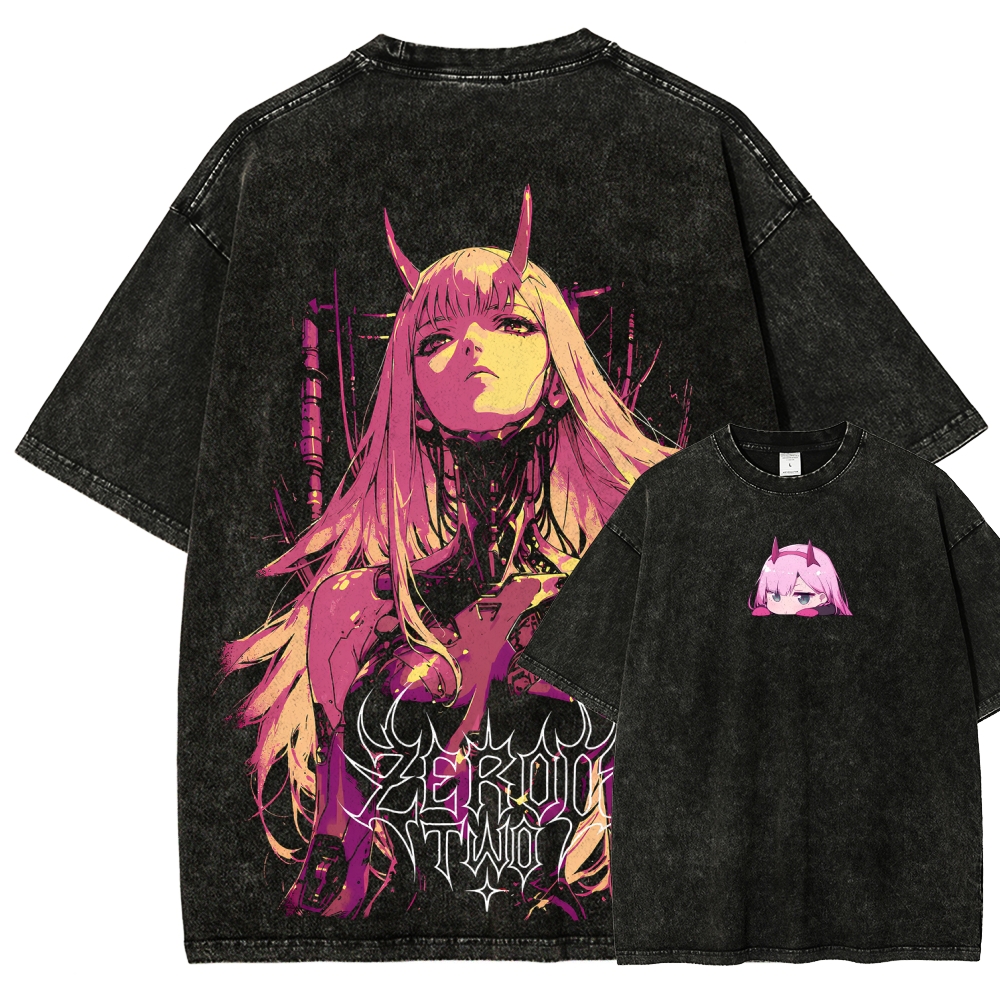 Darling in the Franxx Unisex Fit Washed T-Shirt 2606006019
