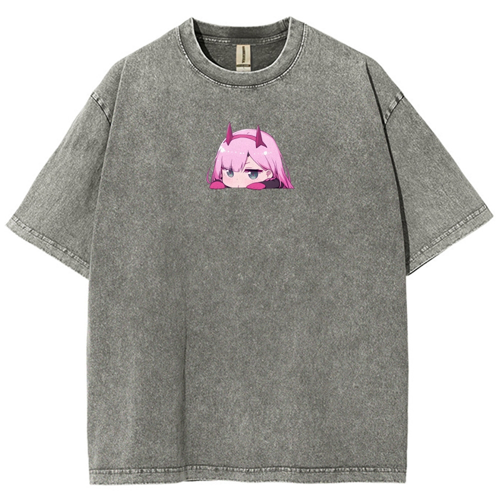 Darling in the Franxx Unisex Fit Washed T-Shirt 2606006019